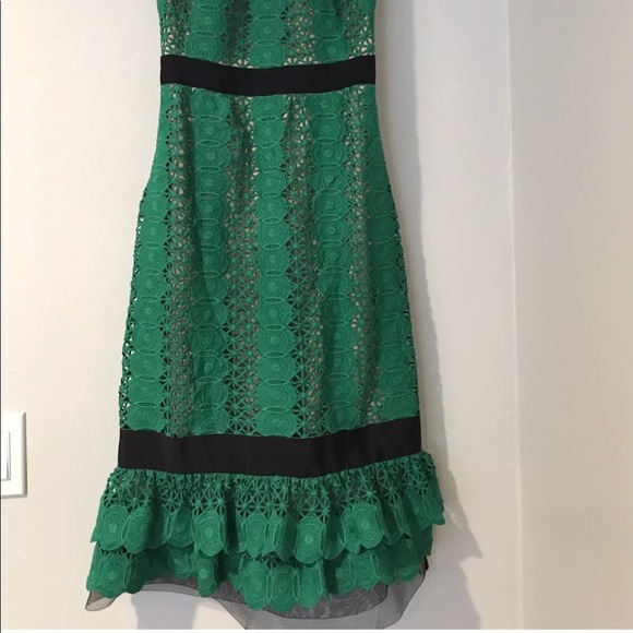 NEW**CATHERINE DEANE**Green Lace Dress**US 2 - Picture 3 of 8